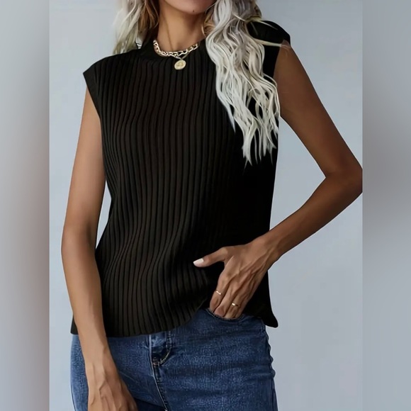 Eileen Fisher Ribbed Knit Top - Picture 2 of 7